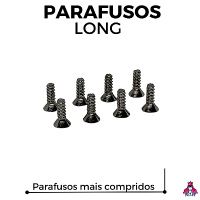 Kit Parafusos Custom versão Long cor Black (Mais compridos)