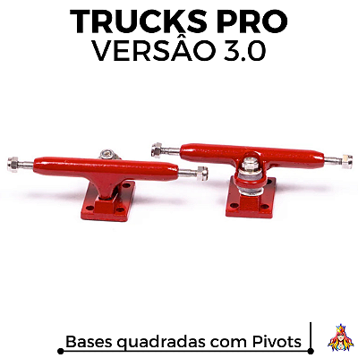 Par de Trucks Custom PRO 3.0 34mm cor Red