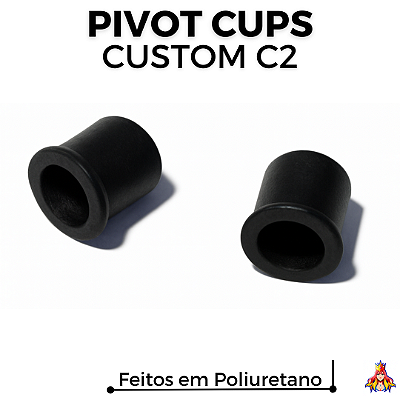 Par Pivot Cups Custom C2 cor Preto (Polyurethane 85A)