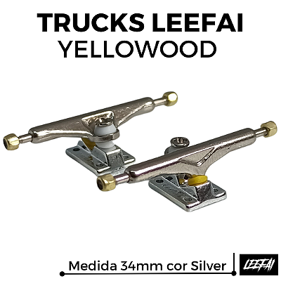 Trucks Leefai Yellowood Y Trucks 34mm cor Silver