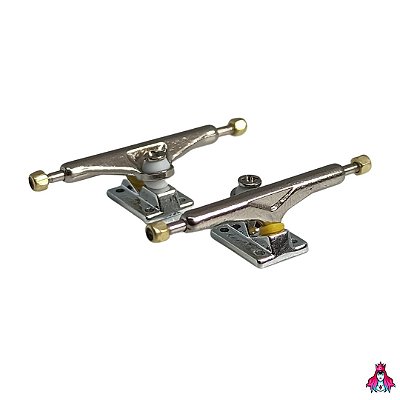Par de Trucks Leefai Yellowood 34mm cor Silver