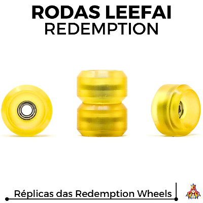 Kit de Rodas Leefai réplicas Redemption Wheels cor Ambar