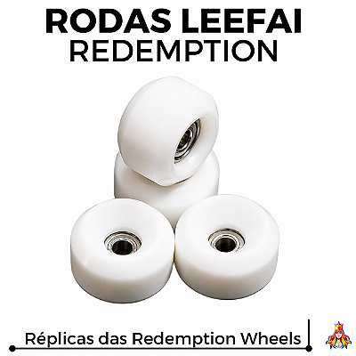 Kit de Rodas Leefai réplicas Redemption Wheels cor White