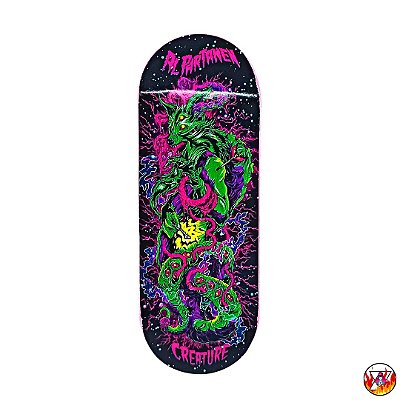 Deck Ultimate Series *Custom Collab Emerald* modelo ''Creature Al Partanen Roxo'' 34x96mm *Heat-Transfer* (100% Maple)