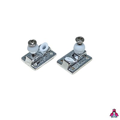 Baseplates marca *Leefai V2* Kingping Invertido cor Silver (Eixo central invertido)(Bushings/ Pivot cups)