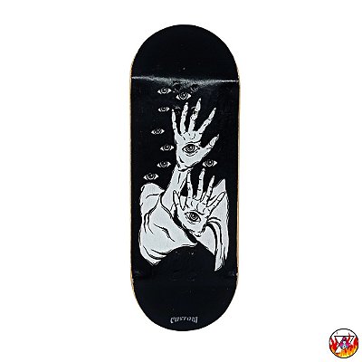 Deck Ultimate Series *Custom Collab Emerald* modelo ''Hands Of Fate'' 34x96mm *Heat-Transfer* (100% Maple)