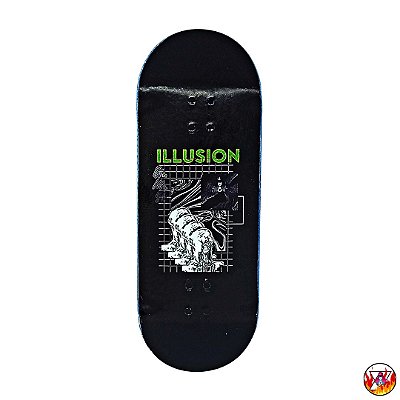 Deck Ultimate Series *Custom Collab Emerald* modelo  ''Illusion''  34x96mm *Heat-Transfer* (100% Maple)