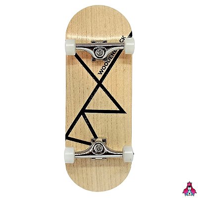 Setup Completo Deck Caramel Collab Vals 34x96mm + Rodas Custom *Restro*  Pretas + Truck PRO 2.0 34mm + Tape + Pivot Cups - Custom Shop