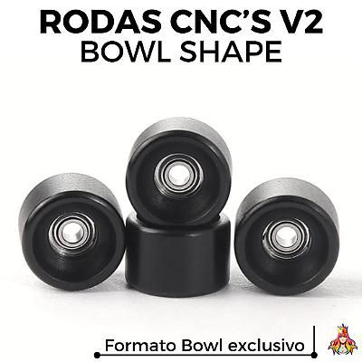Rodas Custom CNC V2 Bowl Shape - Black