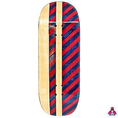 Deck marca Custom linha *Obscure* Split-Ply (34x96.5mm)(7g)(Street Shape)(Collab D'oh) + Tape Alien V2