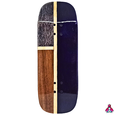 Deck marca Custom linha *Obscure* Split-Ply (34x96.5mm)(7.9g)(Boxy Shape)(Collab D'oh) + Tape Alien V2