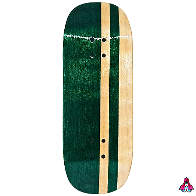 Deck marca Custom linha *Obscure* Split-Ply (34x96mm)(7.3g)(Street Shape)(Collab D'oh) + Tape Alien V2