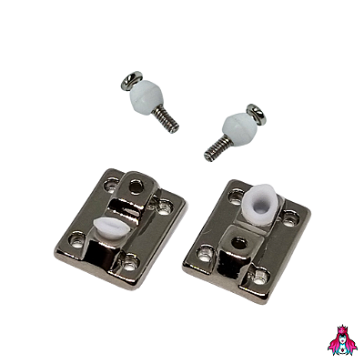 Baseplate marca "Custom" modelo "Ultimate" Kingping Invertido cor "Silver" (Eixo Central Invertido)(Bushings + Pivot Cups)