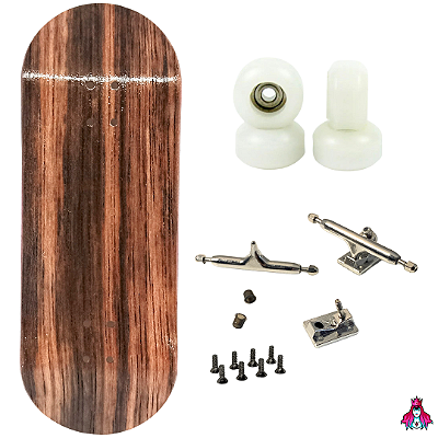 Fingerboard Minimalism Completo 34mm - Deck Custom + Trucks PRO 3.0 + Rodas CNC' V2 Street + Tape Alien Stardust II