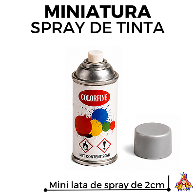 Miniatura Spray de Tinta - 2cm