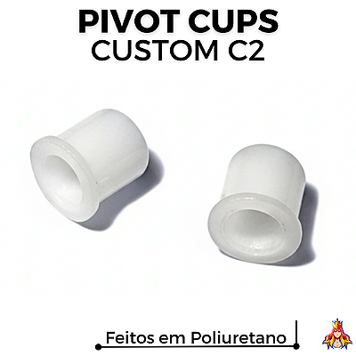 Par Pivot Cups Custom C2 cor Branco (Polyurethane 85A)