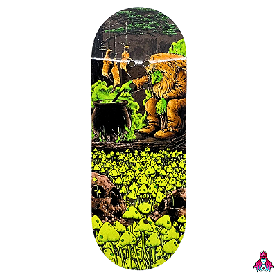 Deck marca Custom linha *Premium Series* medida 34x96mm modelo “Cave Troll“ + Tape Alien Stardust V2 (100% Maple)