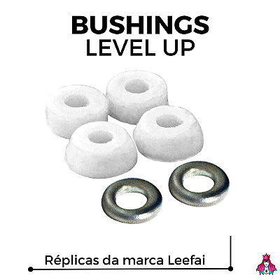 Bushings marca *Leefai* modelo ''Level Up'' Réplicas Poliuretano cor White