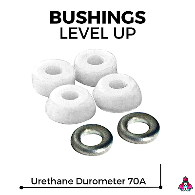 Bushings Leefai Level Up Polyurethane Durometer 70A White Edition