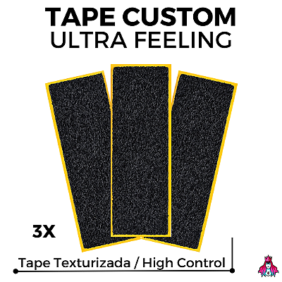 3x Tape marca Custom modelo *Ultra Feeling* versão Texturizada High Control (3 Unidades)