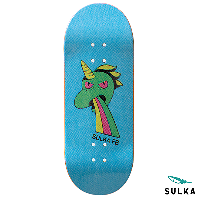 Deck marca Sulka modelo ''Drunked Green'' 34mm *New Mold* formato ''Regular'' Heat Transfer Real Wear