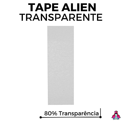 Tape marca *Custom* linha Alien modelo ''Worm Hole'' versão *80% Transparente* (Tape Invisível)