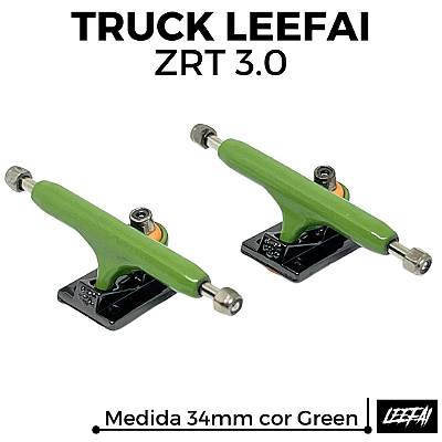 Par de Trucks Leefai ZRT 3.0 34mm cor Green