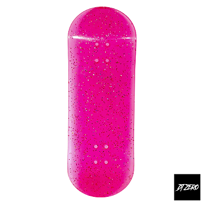 Deck da marca DT-Zero versão em Acrílico molde *High* 34mm Rosa (Brilha no escuro)