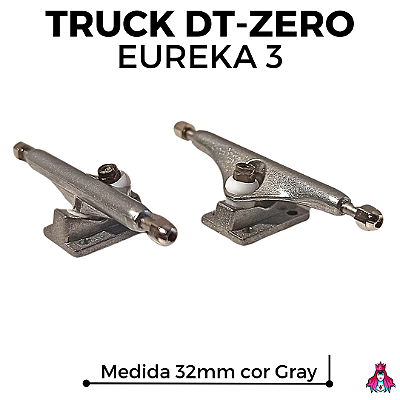 Par de Trucks Completos marca *DT-Zero* modelo ''Eureka 3'' Originais *32mm* cor ''Gray''