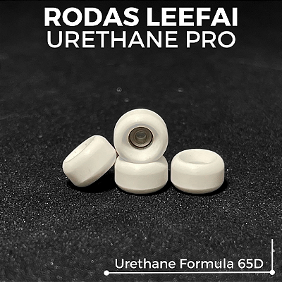 Rodas Leefai modelo "Urethane Pro" Formula 65D cor White