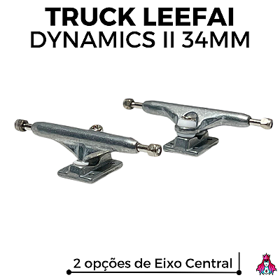 Trucks Leefai 'Dynamics II' (Réplica) 34mm cor Raw (Eixo Regular e Invertido)