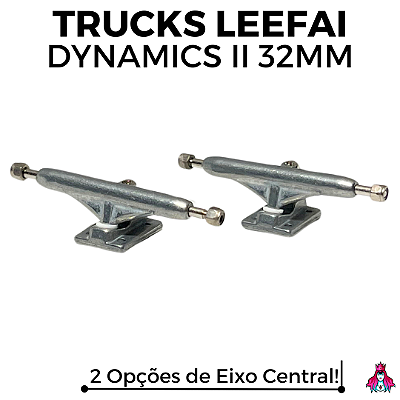 Trucks Leefai 'Dynamics II' (Réplica) 32mm cor Raw (Eixo Regular e Invertido)