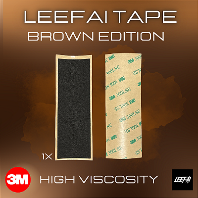 1x Tape Leefai versão ''Brown Edition'' Alta viscosidade com adesivo 3M (38x110mm)