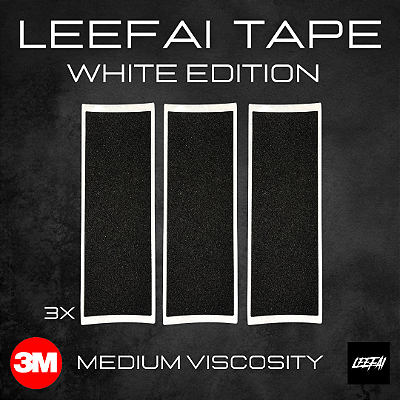 3x Pack Tape Leefai versão ''White Edition'' Média Viscosidade com Adesivo 3M (38x110mm)