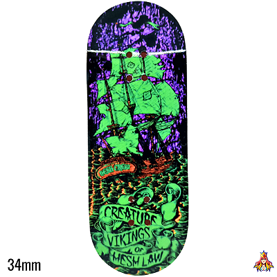 Deck Custom Premium 34mm - “Vikings Of The Mesh Law“ - com Tape Alien