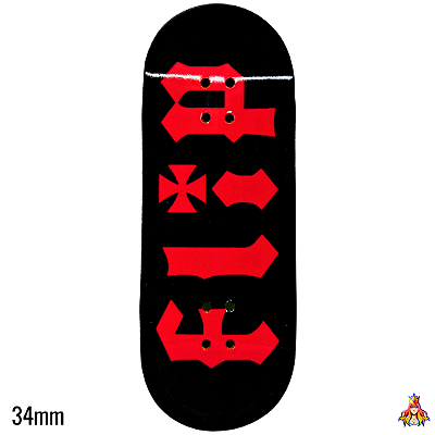 Deck Custom Premium 34mm - “Flip Black“ - com Tape Alien