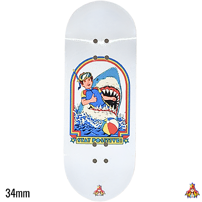 Deck Custom Premium 34mm - “Stay Positive“ - com Tape Alien