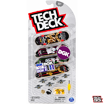 Tech Deck 4 Pack - DGK Dirty Ghetto Kids