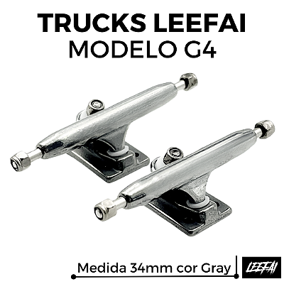 Trucks Leefai G4 34mm cor Gray (Nova Geração V3 Leefai)