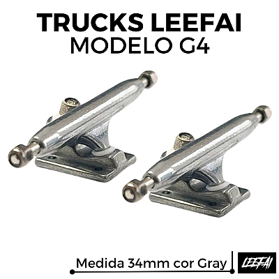 Trucks Leefai G4 34mm cor Gray (Nova Geração V3 Leefai)
