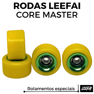 Rodas Leefai Core Master cor Mustard & Green (Special Open Bearings)