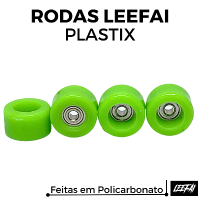 Rodas Leefai Plastix cor Lemon Green