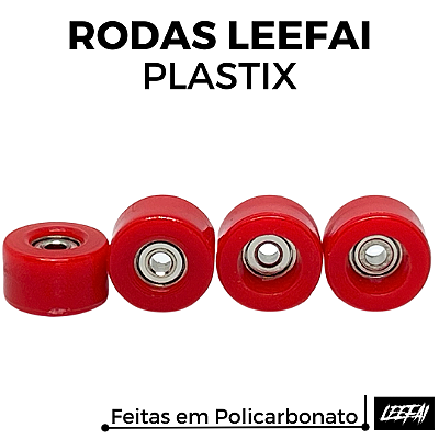 Rodas Leefai Plastix cor Red