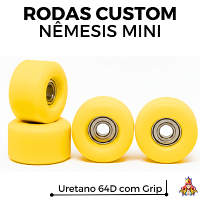 Rodas Custom Nêmesis "Mini'z" Soft Urethane 64D Yellow