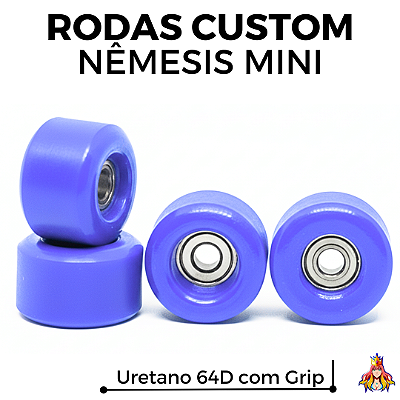 Rodas Custom Nêmesis "Mini'z" Soft Urethane 64D Blue