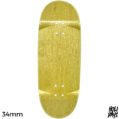 Deck Holidays 34mm - Egg Shape - Low Mold - Natural Woods Yellow