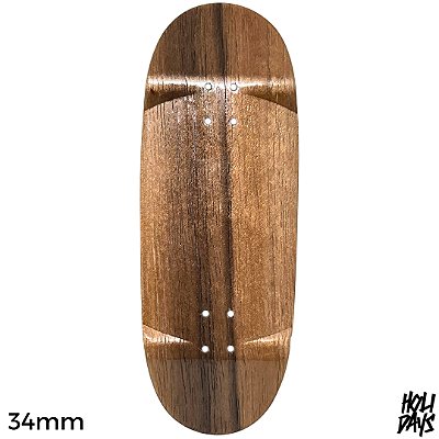 Deck Holidays 34mm - Egg Shape - Low Mold - Exotic Woods Brown #2