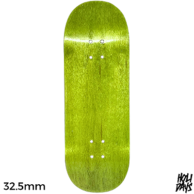 Deck Holidays 32.5mm - Classic Shape - Medium Mold - Natural Woods Lemon Green
