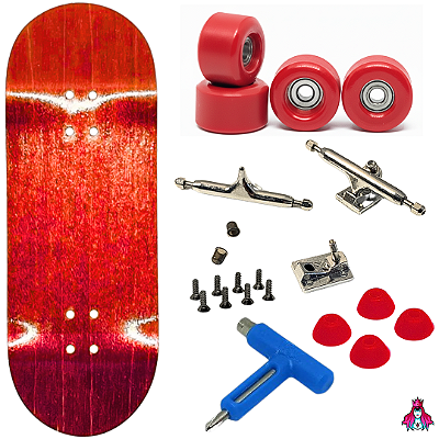 Fingerboard Custom Premium Uretano - 34mm - Red