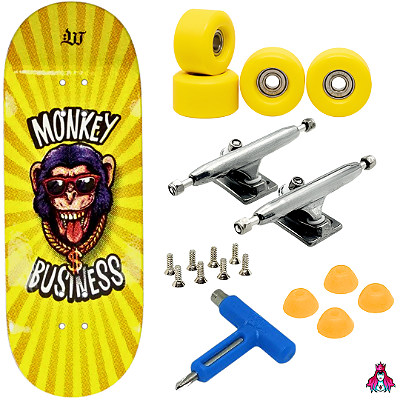 Fingerboard Premium WoW 33.5mm - Trucks G4 - Rodas Uretano 64D